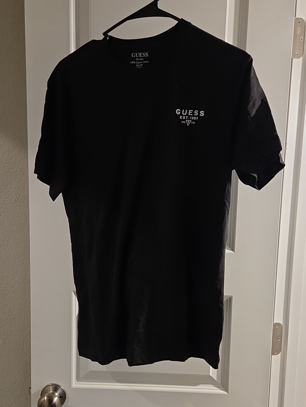GUESS Men’s Black Logo Short Sleeve Crew Tee